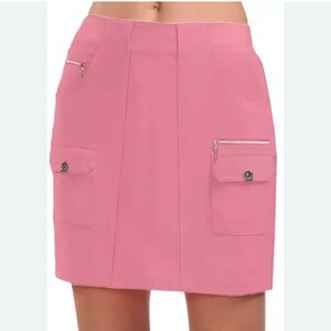 Jamie Saddock‎ Airwear Angel Pink Mini Skort Tennis Pickleball Active Golf Sz 4